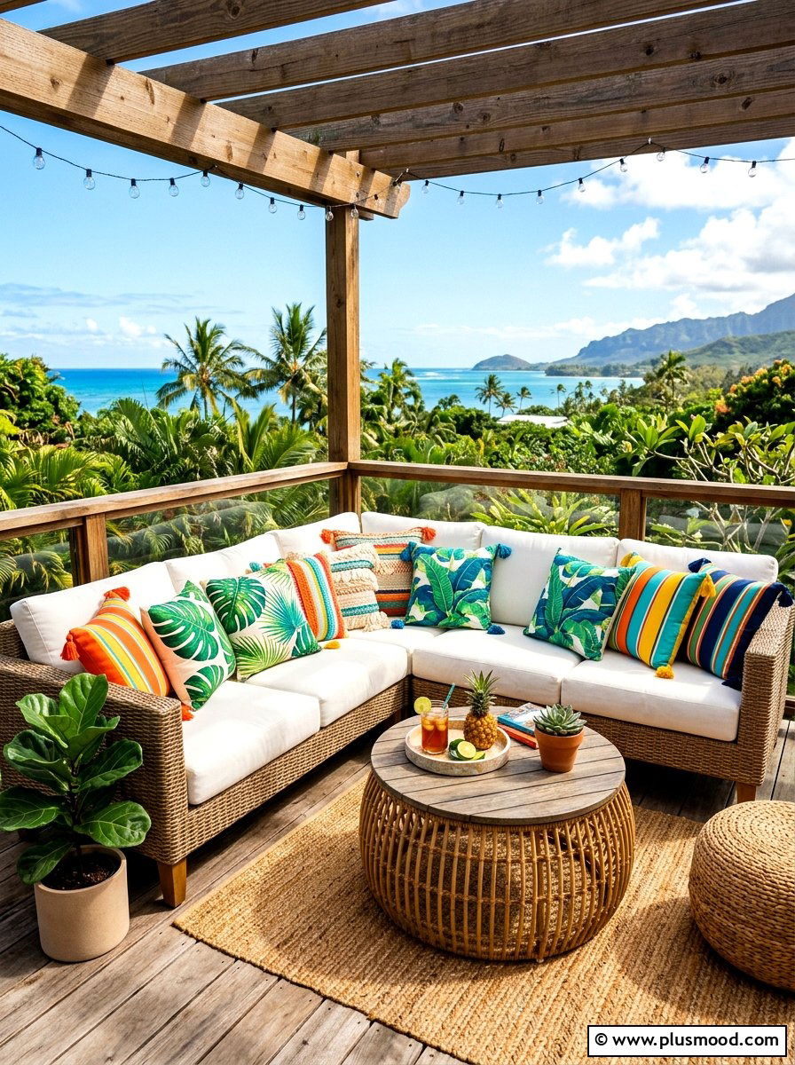 Decorative Outdoor Pillows - 25 summer patio ideas on a budget