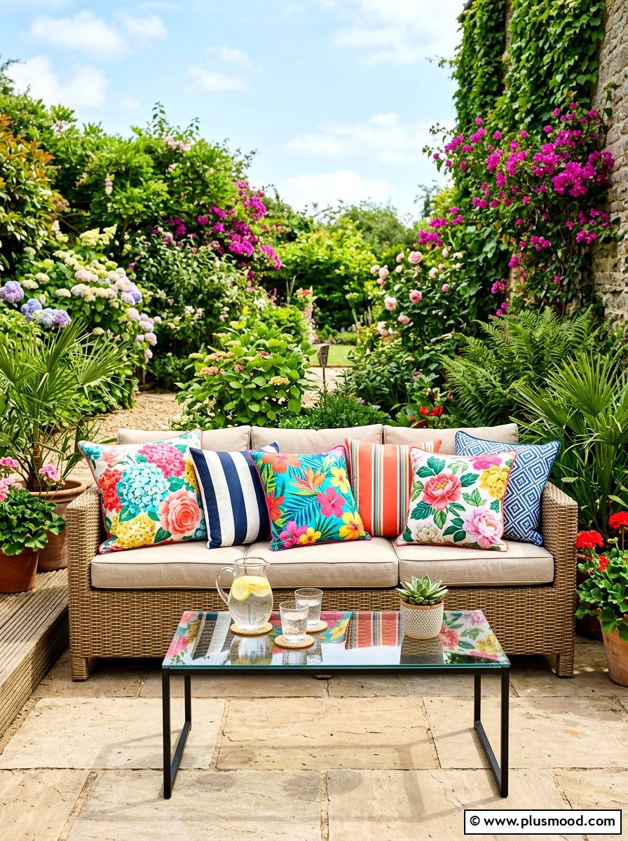 Decorative Outdoor Pillows - 25 cute summer balcony ideas