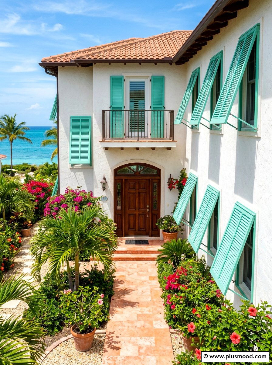 Decorative Outdoor Shutters - 25 summer coastal curb appeal ideas