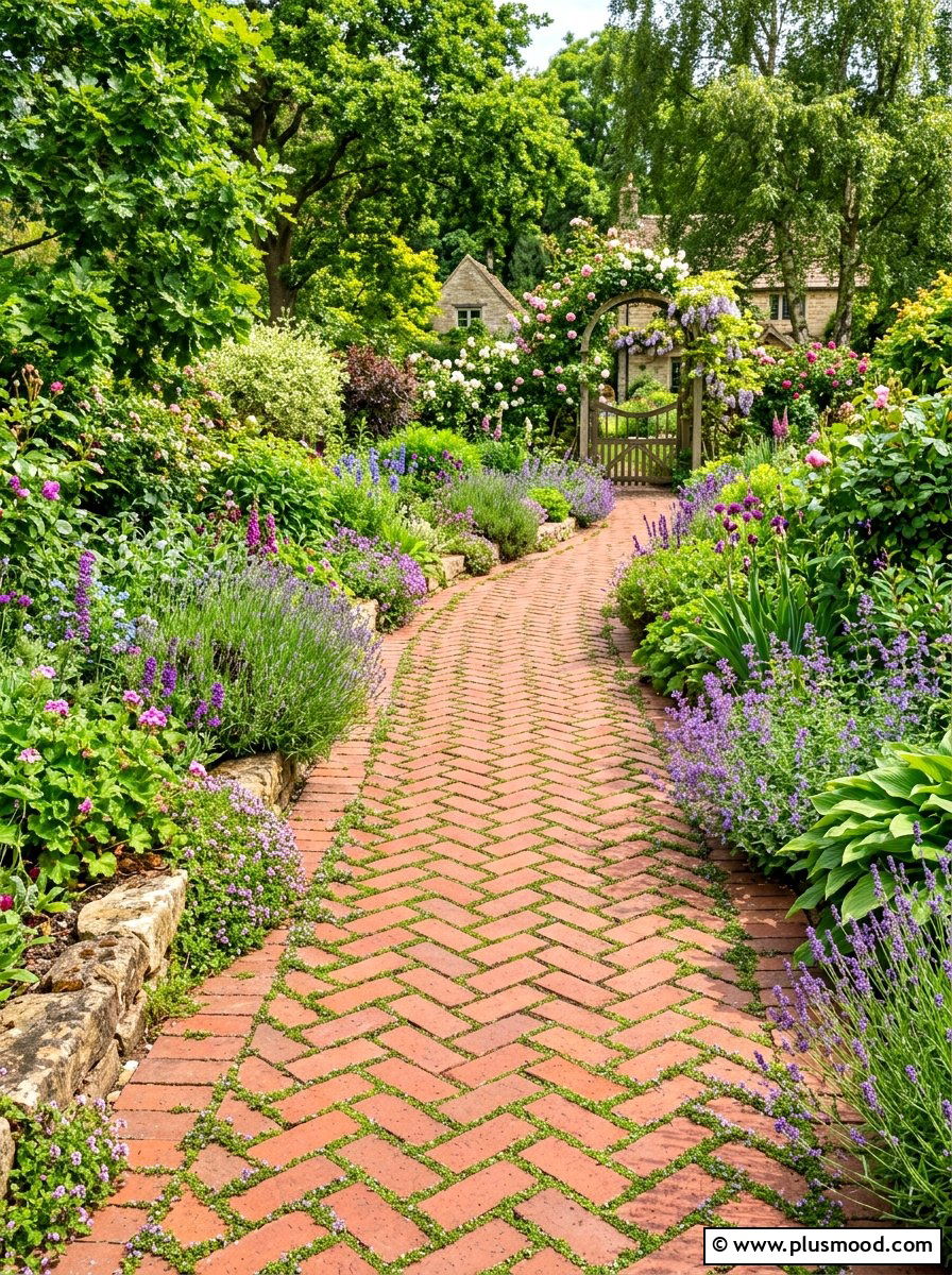 Decorative Paver Path - 25 summer curb appeal landscaping ideas