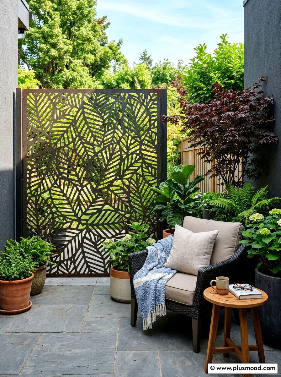 Decorative Privacy Screen - 25 end of summer patio refresh ideas