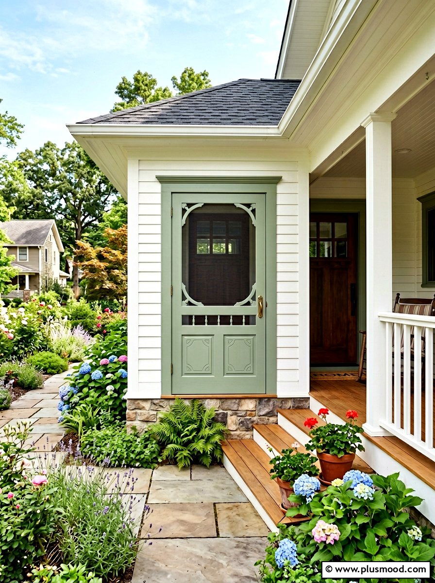 Decorative Screen Door - 25 summer bungalow curb appeal ideas