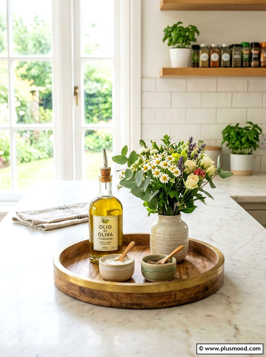 Decorative Tray Countertop Decor - 25 summer kitchen organization ideas