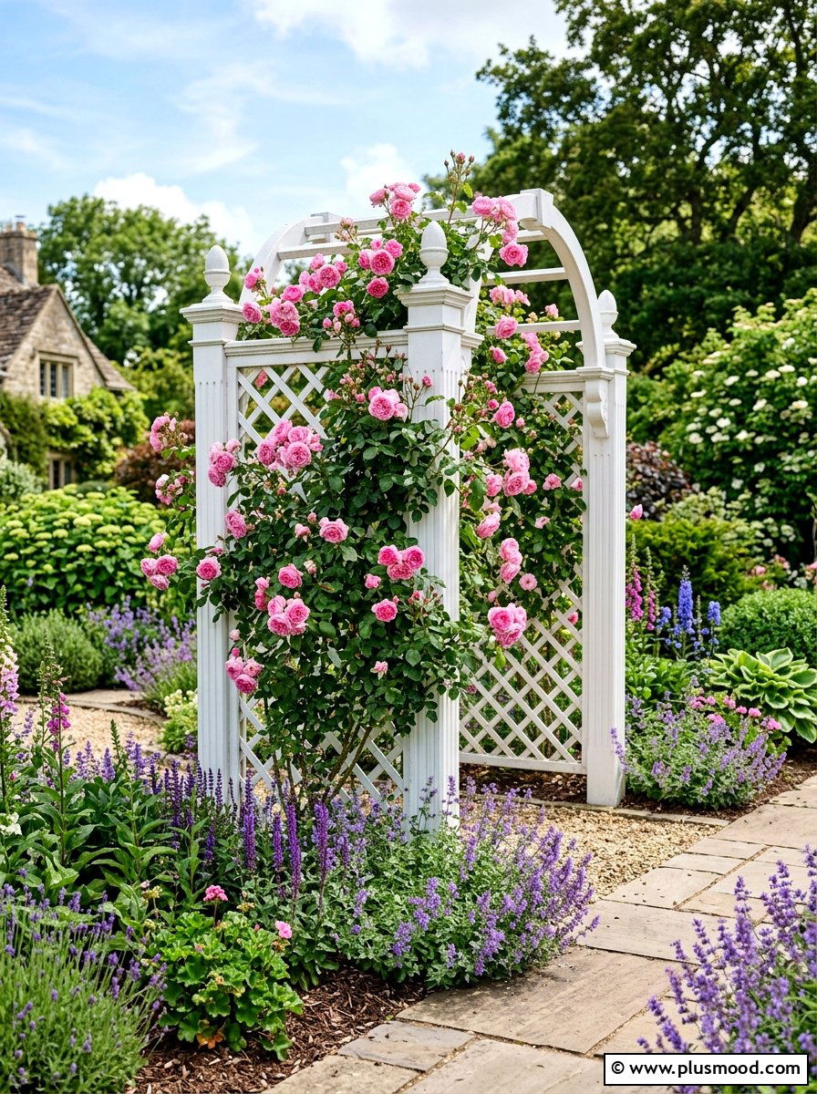 Decorative Trellis - 25 small backyard ideas for corner lots