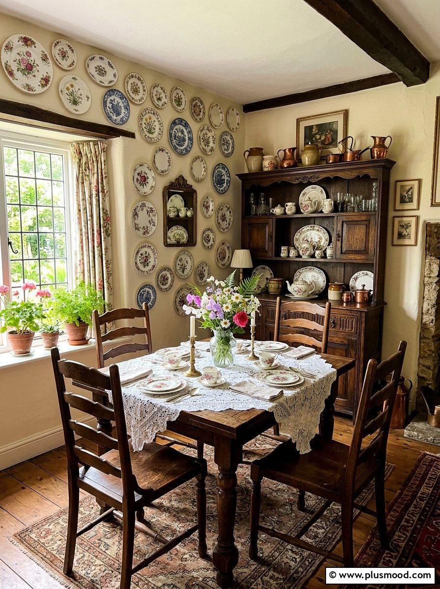 Decorative Wall Plates - 25 summer dining room wall decor ideas
