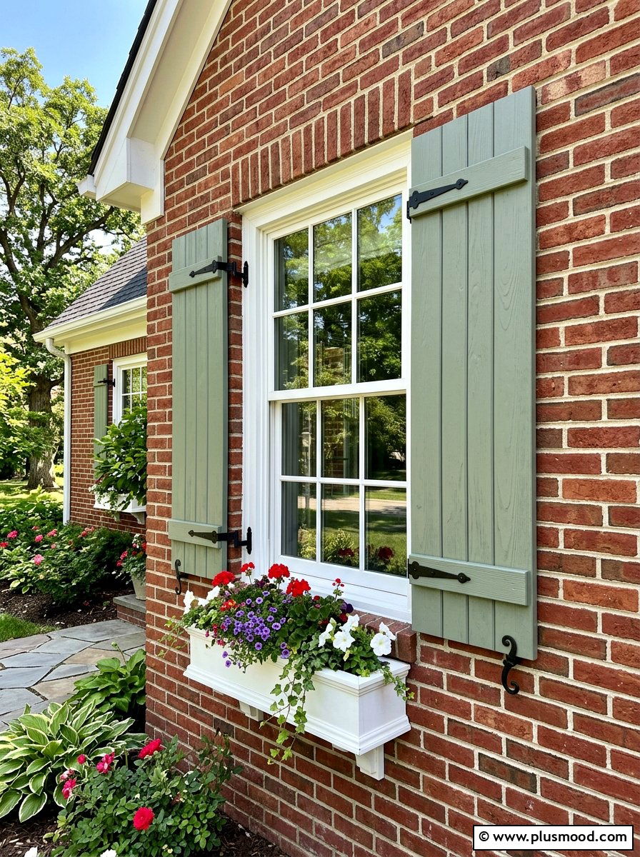 Decorative Window Shutters - 25 summer home exterior refresh ideas