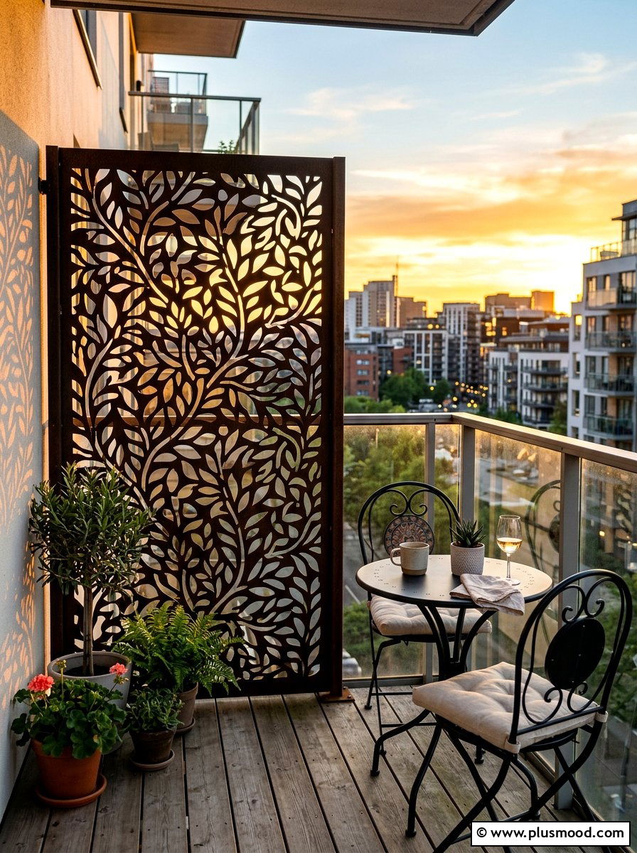 Decorative privacy screen - 25 summer patio shade ideas