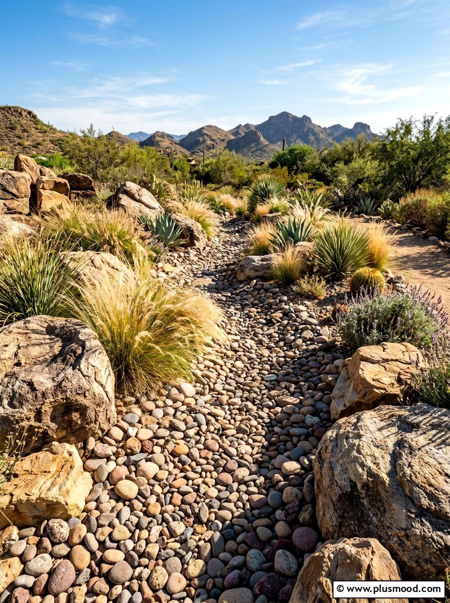 Decorative river rock mulch - 25 summer mulch ideas for summer landscaping