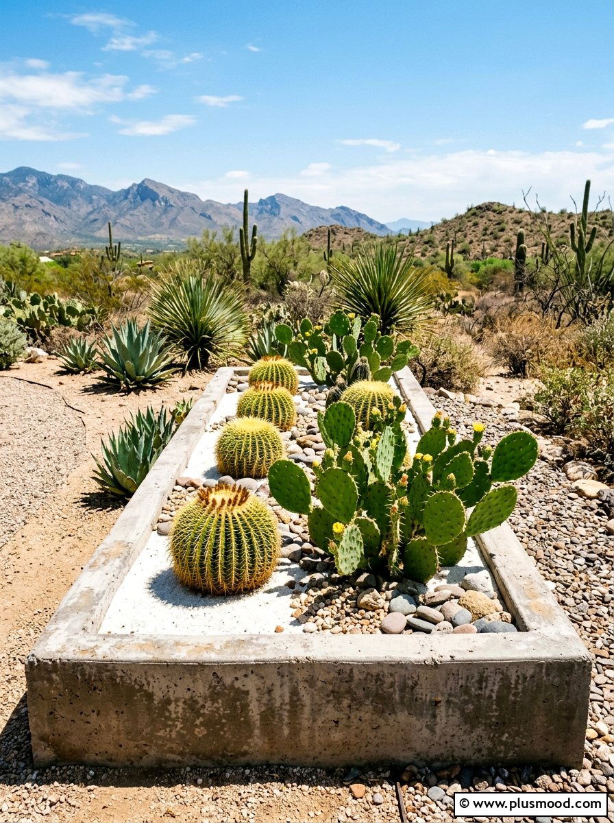 Desert Cactus Garden - 25 best summer planter ideas