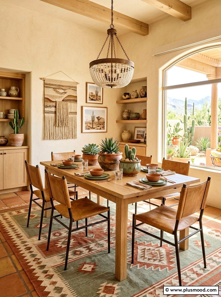 Desert Chic Dining Room - 25 late summer dining room ideas