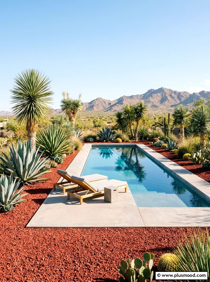 Desert Garden Pool Landscape - 25 pool landscaping ideas for beginners