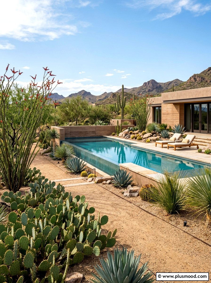 Desert Landscape Design - 25 pool landscaping ideas with plants