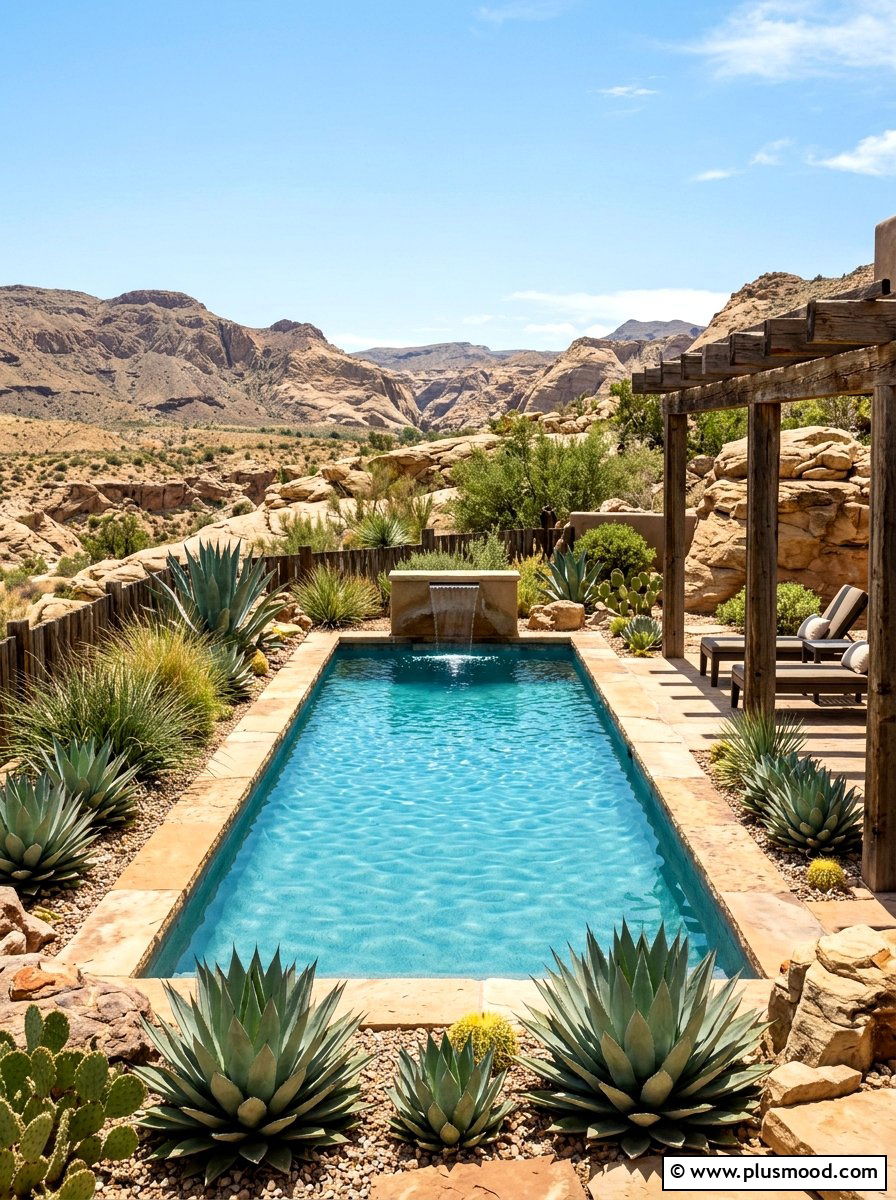 Desert Landscape Pool - 25 summer pool ideas