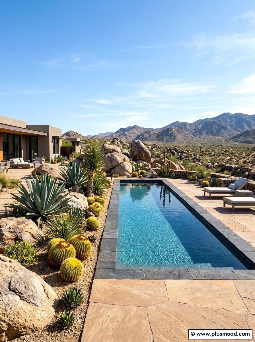 Desert Modern Pool Landscape - 25 pool landscaping ideas modern style