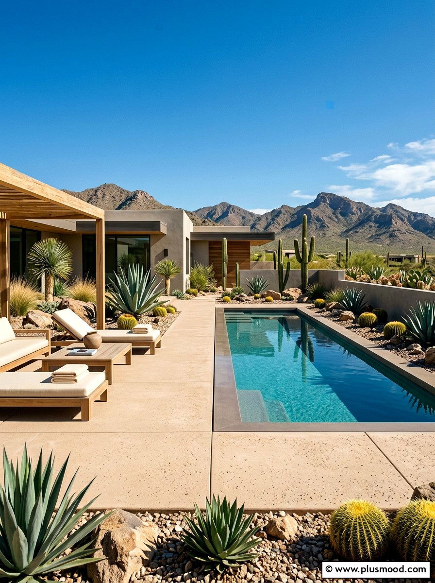 Desert Modern Pool Patio - 25 summer pool patio ideas
