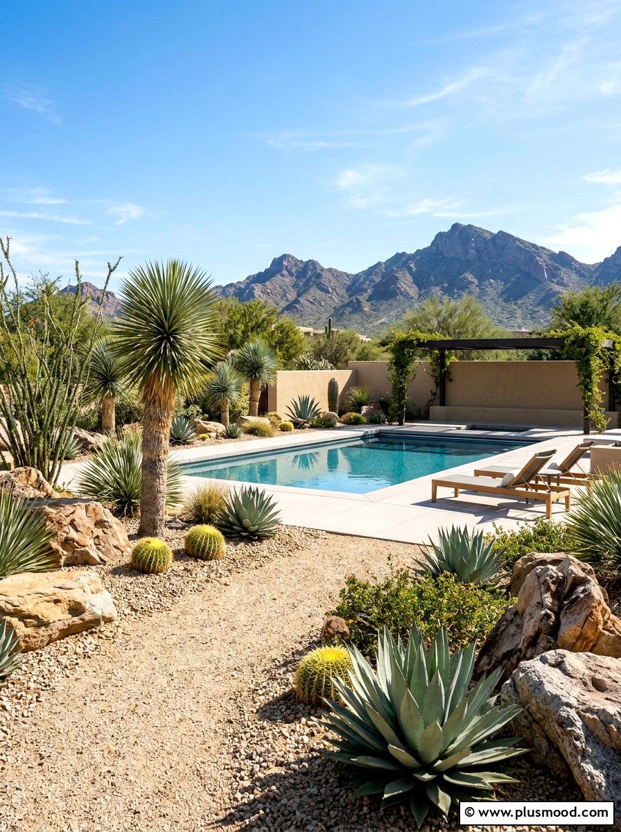 Desert Pool Landscaping - 25 pool landscaping ideas with plunge pool