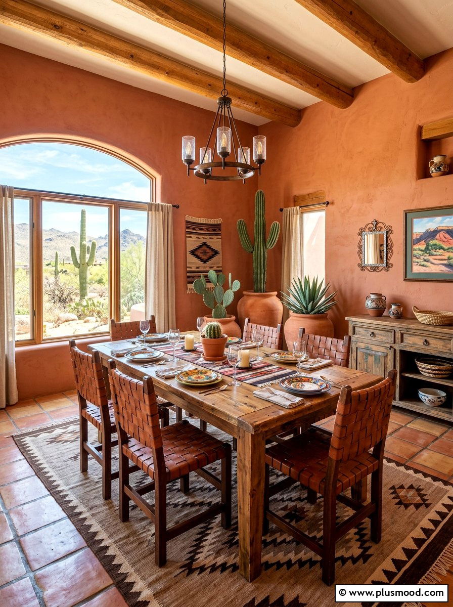 Desert Southwestern Summer Dining Room - 25 summer dining room decor ideas