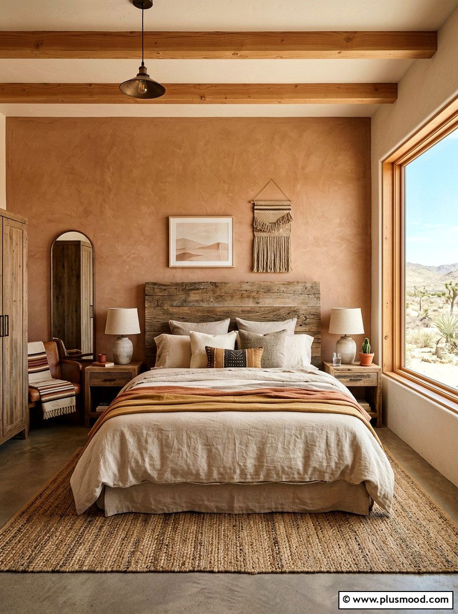 Desert Style Neutral Bedroom - 25 minimalist summer bedroom ideas