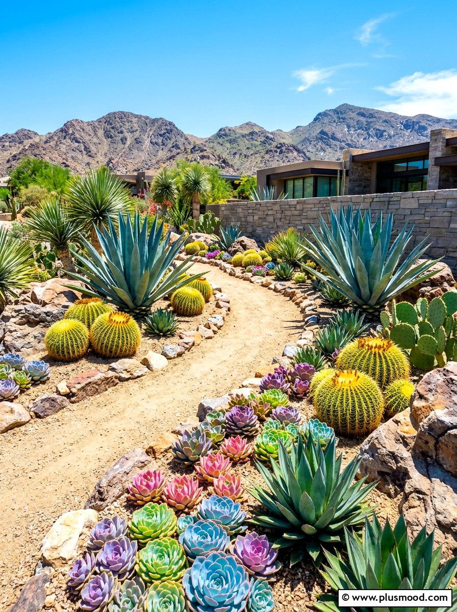 Desert Summer Succulent Garden - 25 beautiful summer garden ideas