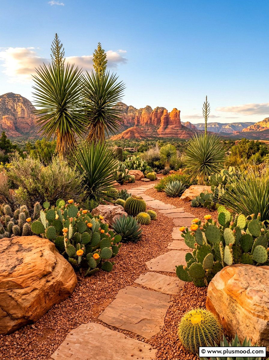 Desert landscape rock garden - 25 summer rock garden ideas