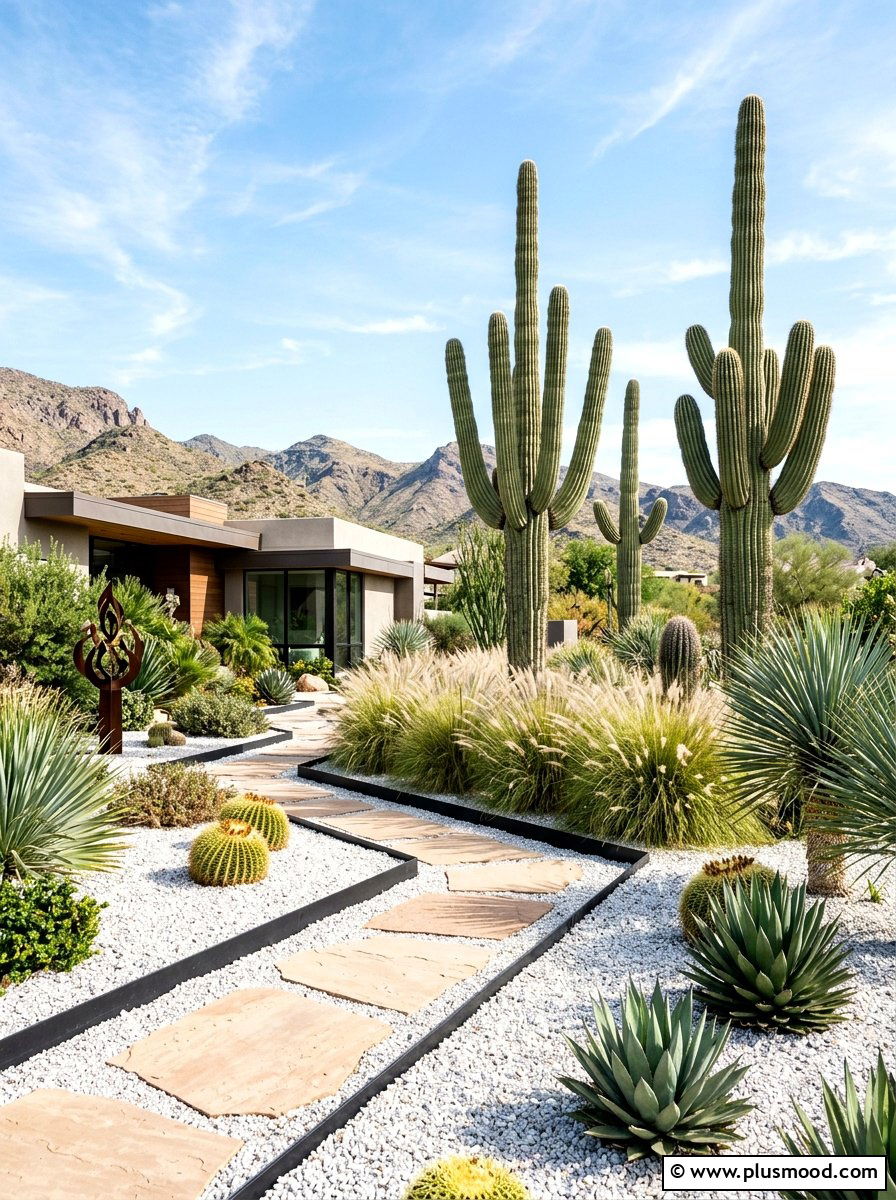 Desert modern landscape - 25 summer hot weather landscaping ideas