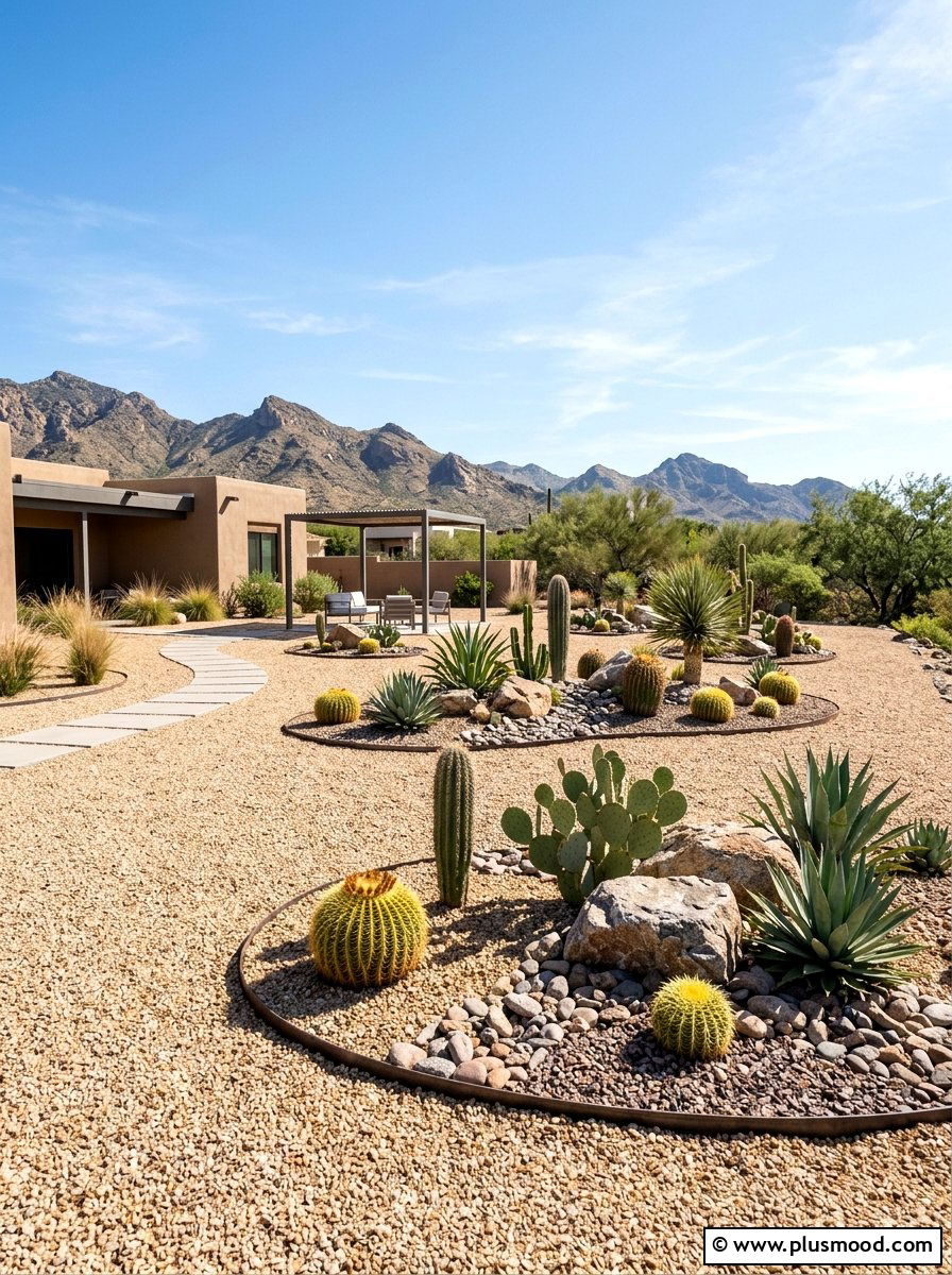 Desert pea gravel yard