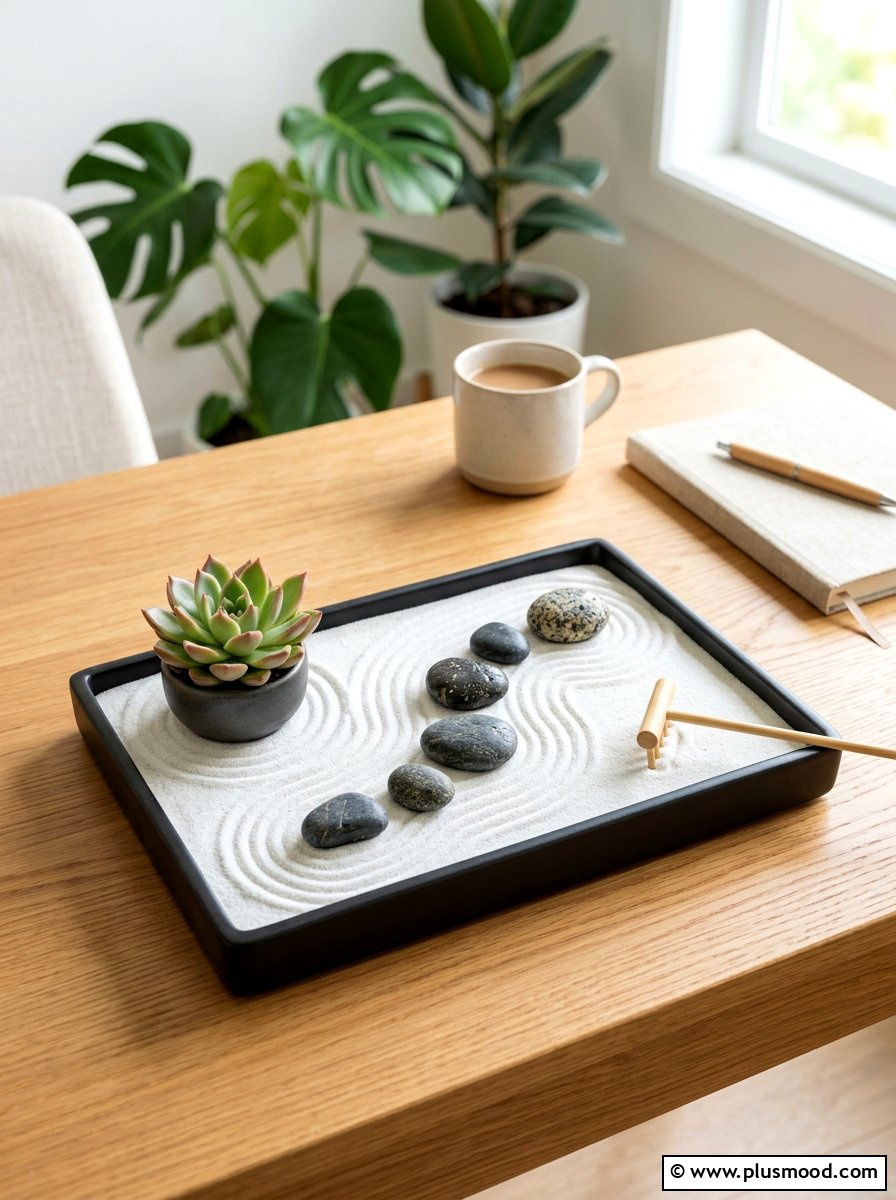 Desktop Zen Rock Garden - 25 summer small planter ideas