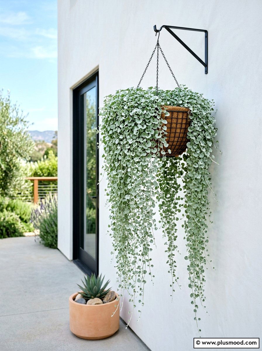 Dichondra Silver Falls Hanging Basket - 25 summer hanging basket ideas for summer
