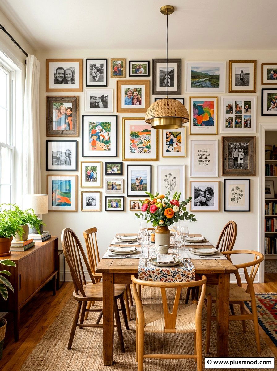 Dining Room Gallery Wall - 25 summer dining room wall decor ideas