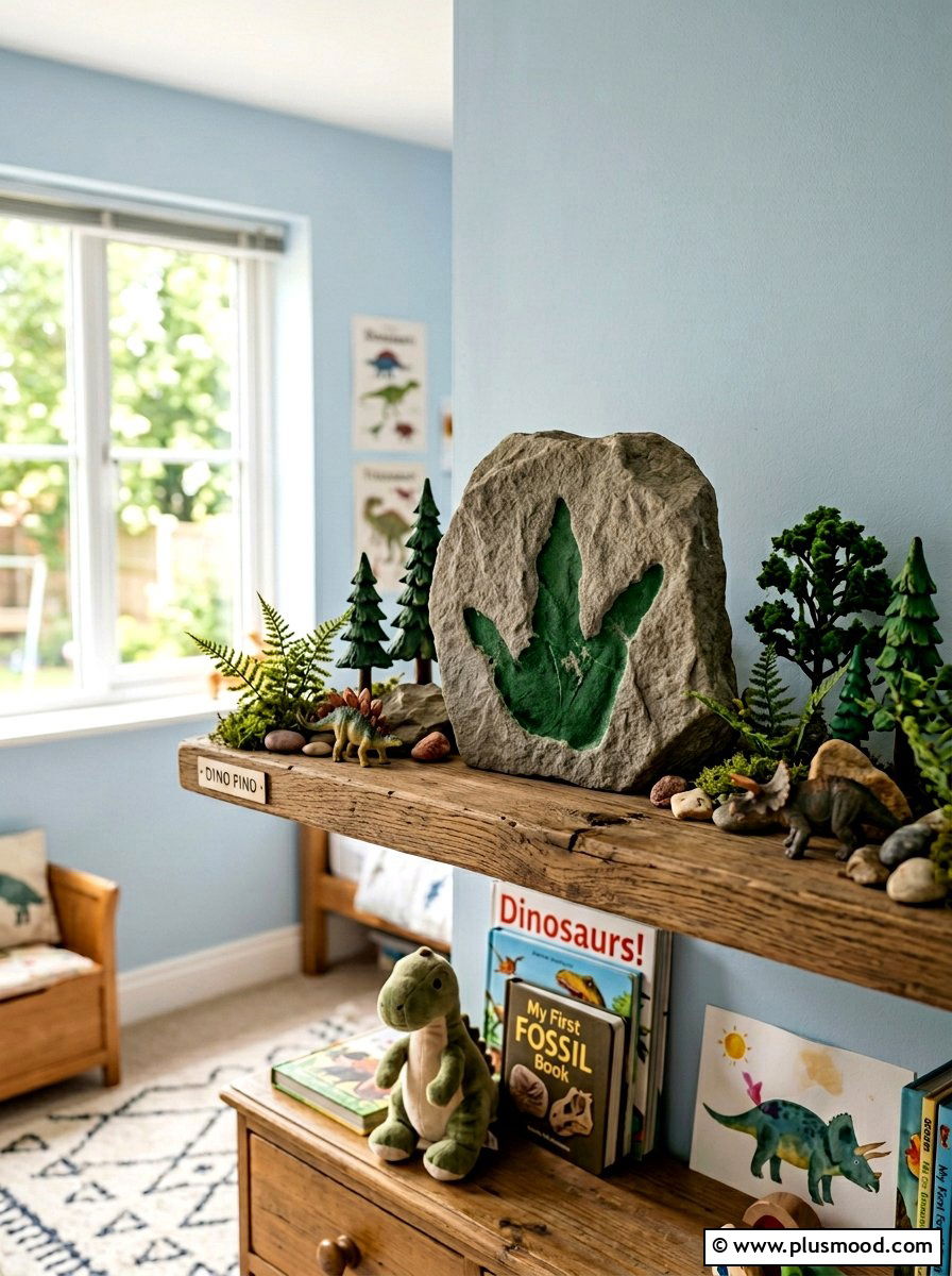 Dinosaur Handprint Painting - 25 painted rock ideas with handprint art
