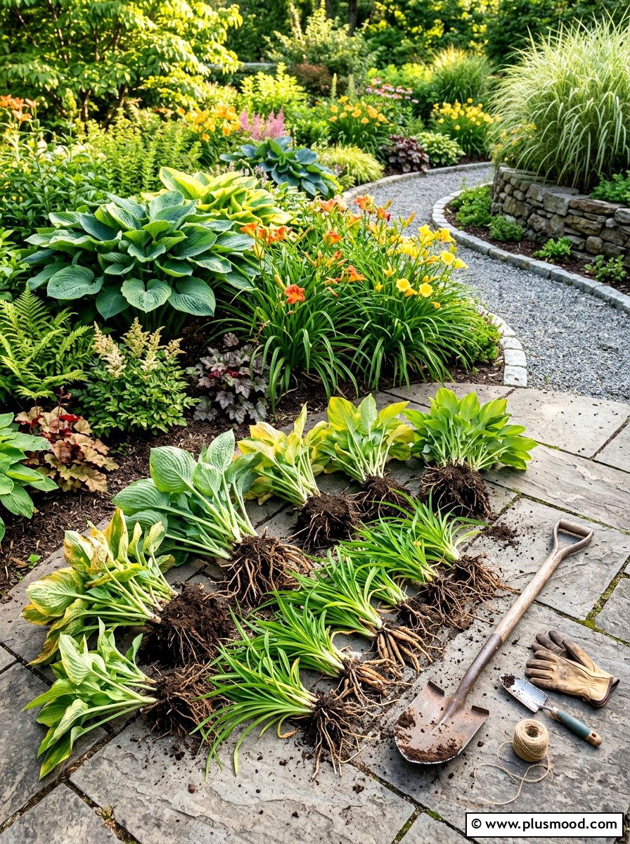 Dividing Perennial Clumps - 25 end of summer garden cleanup ideas