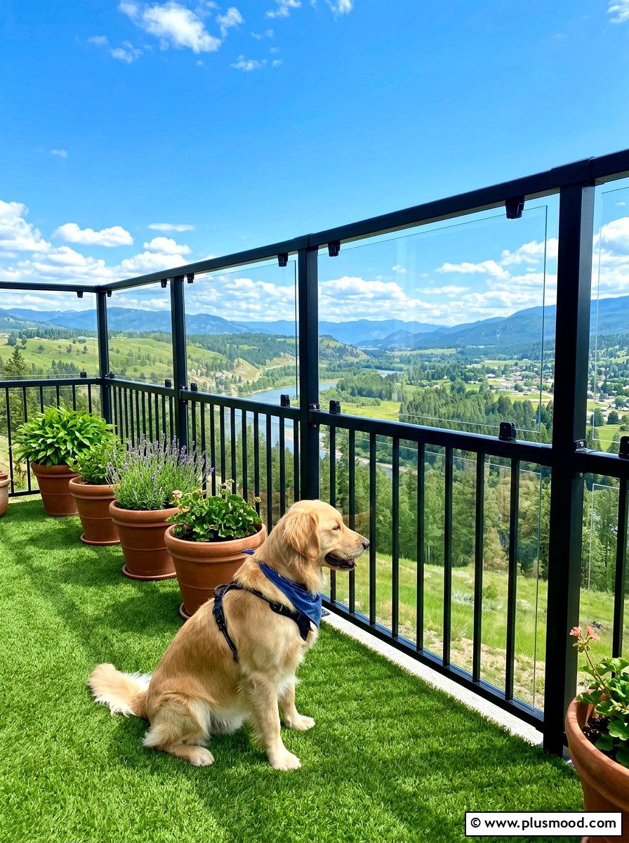 Dog balcony railing - 25 summer backyard ideas for dogs
