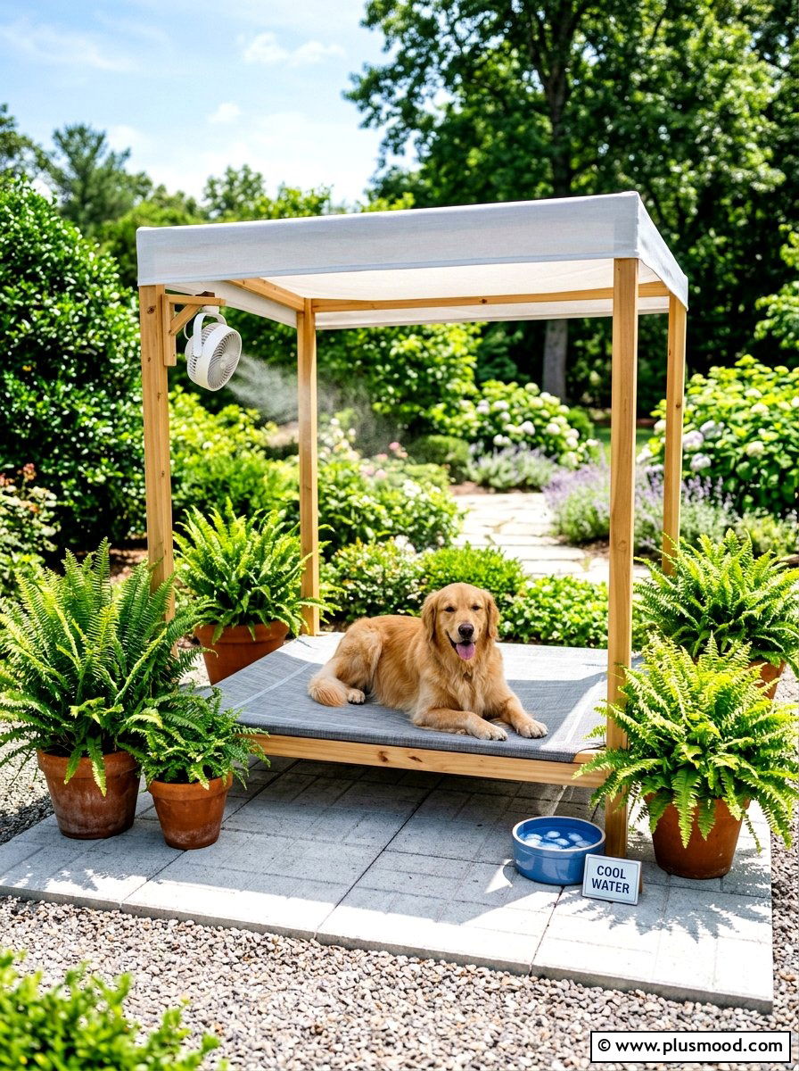 Dog cooling station - 25 summer backyard ideas for dogs