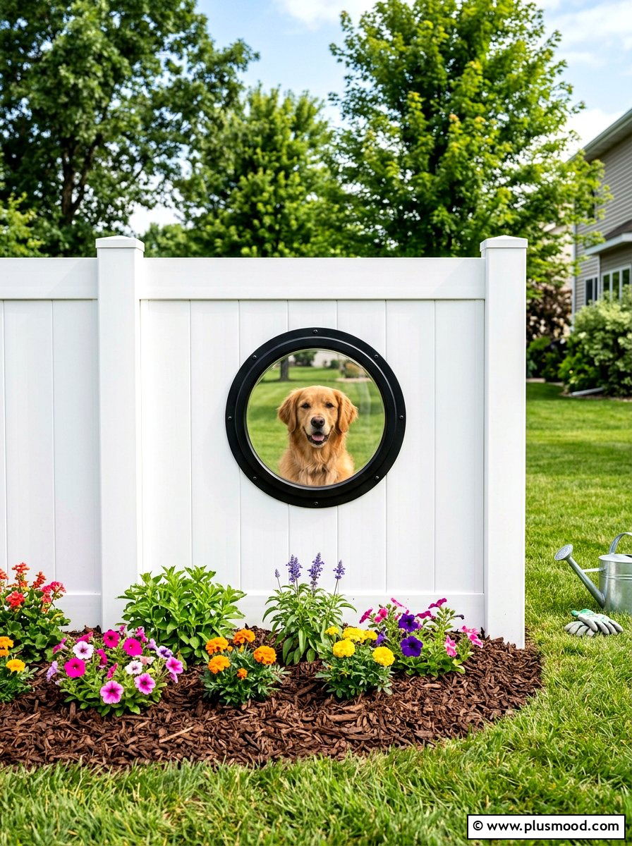 Dog fence window - 25 summer backyard ideas for dogs