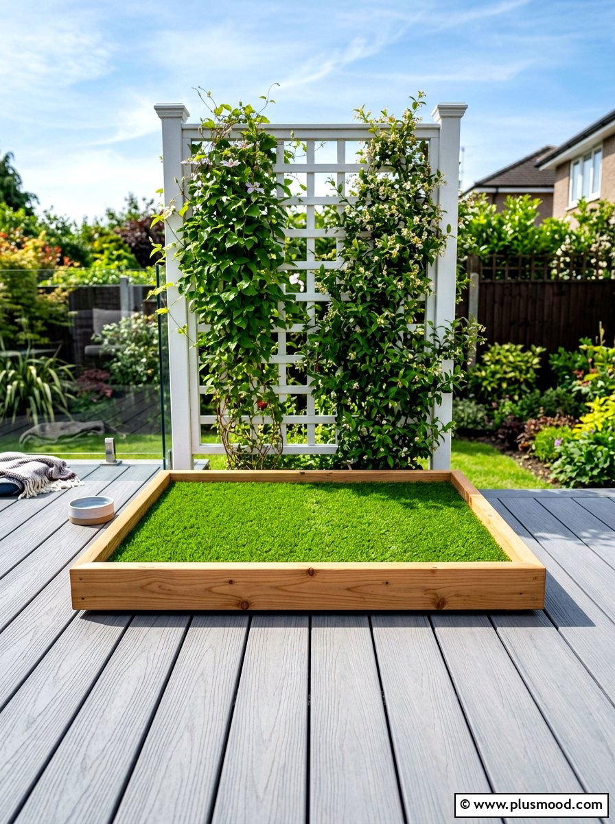 Dog porch potty - 25 summer backyard ideas for dogs