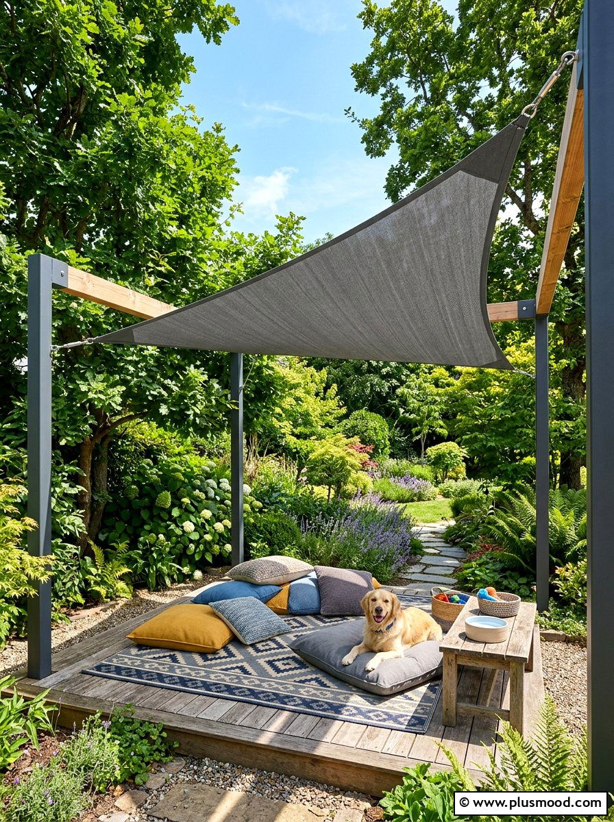 Dog shade structure - 25 summer backyard ideas for dogs