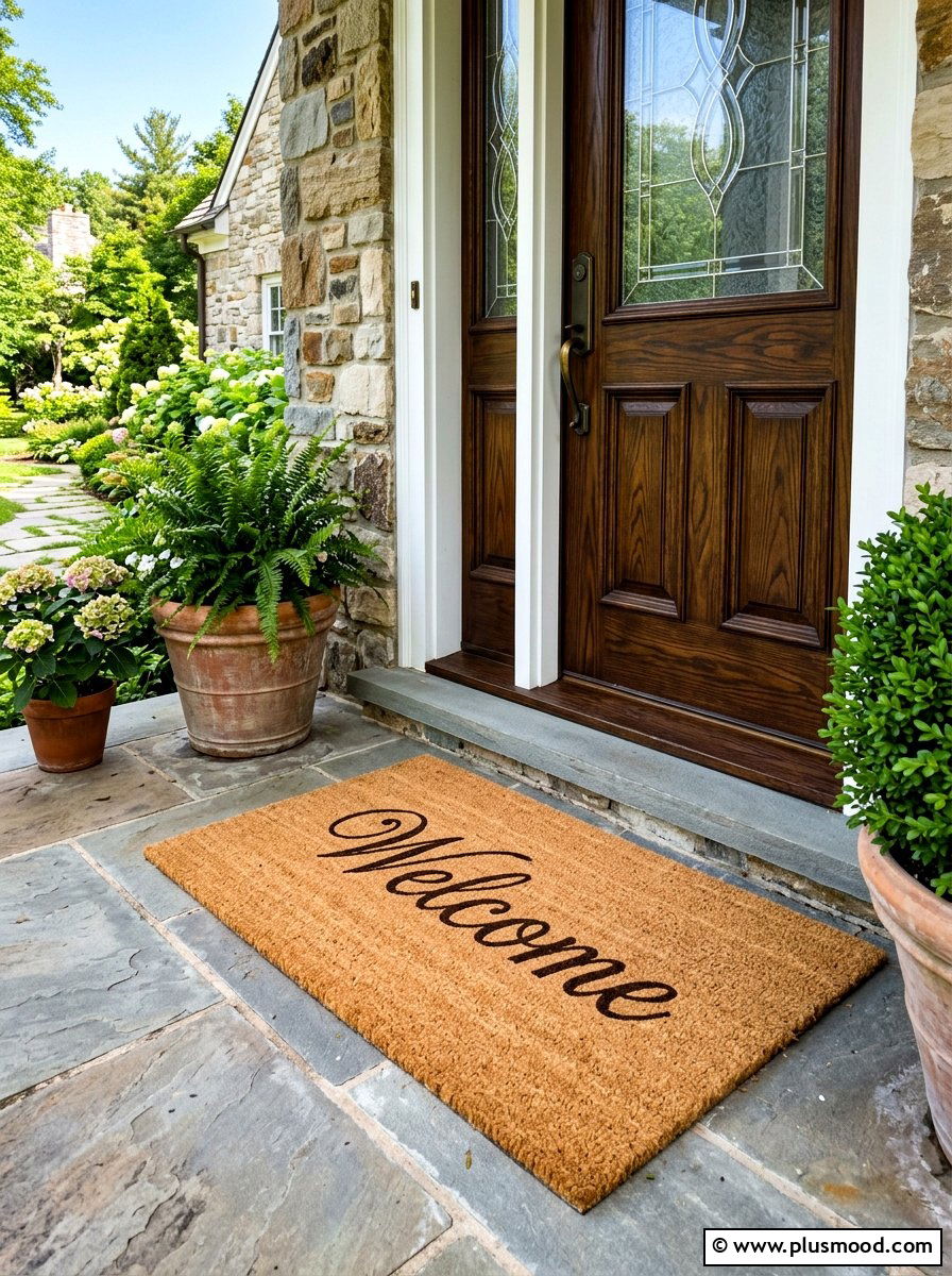 Door Mat - 25 end of summer curb appeal ideas