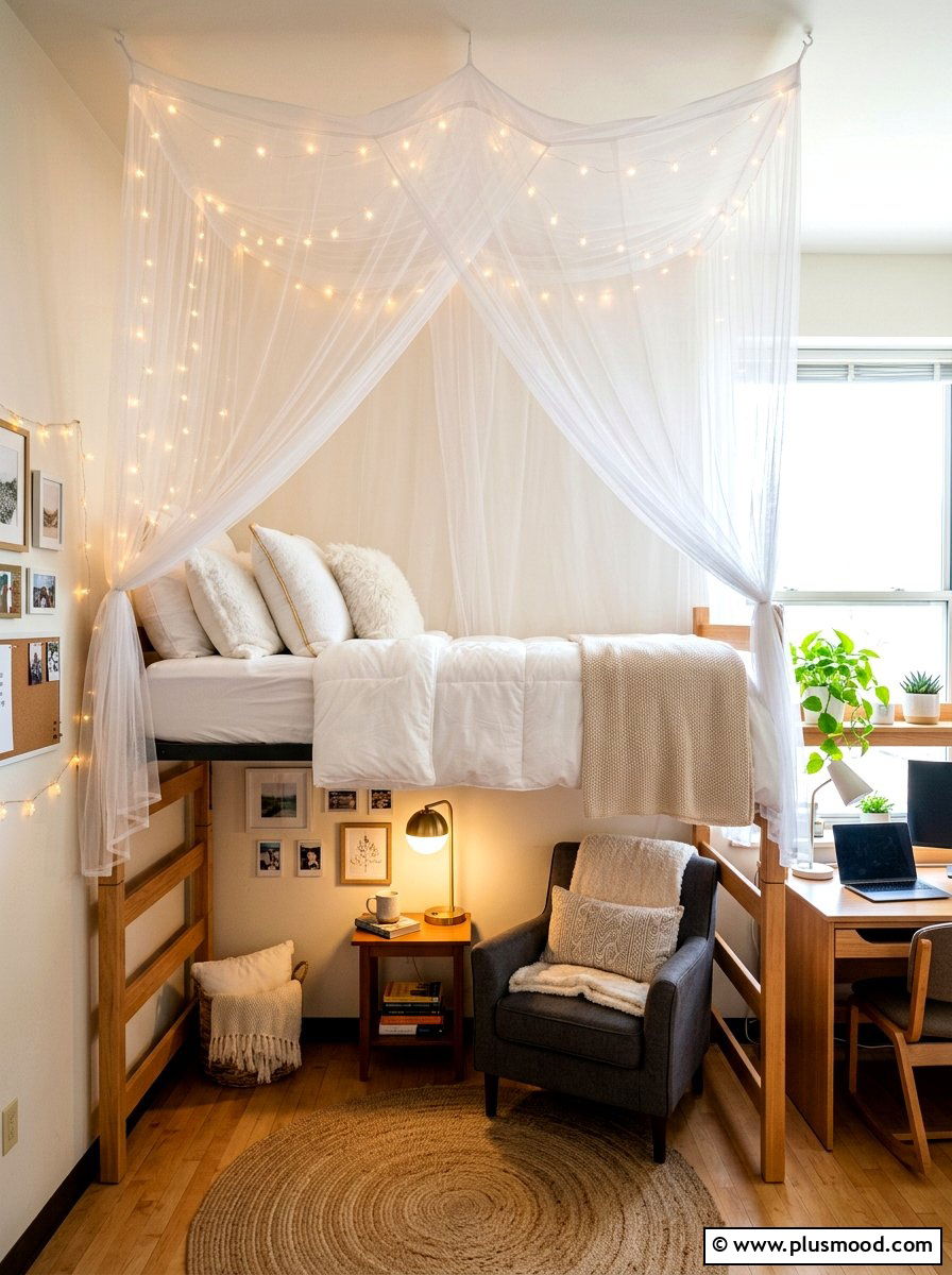 Dorm Bed Canopy - 25 summer dorm room ideas