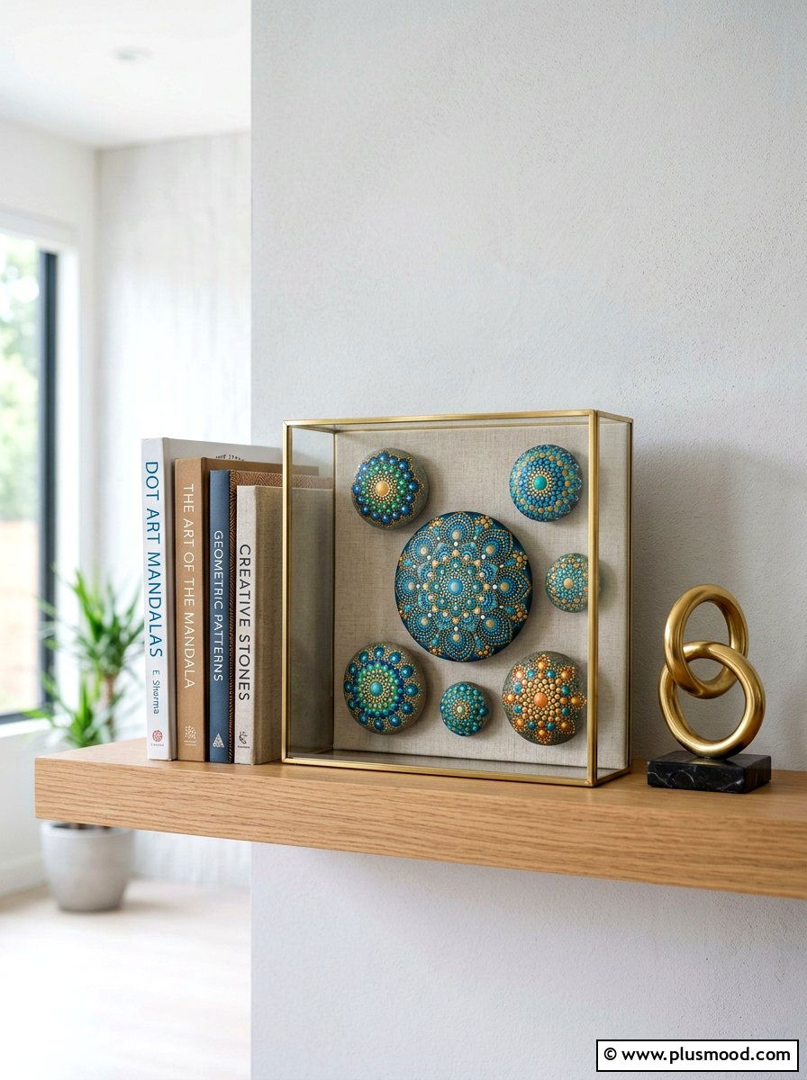 Dot art stones - 25 Painted Rock Ideas