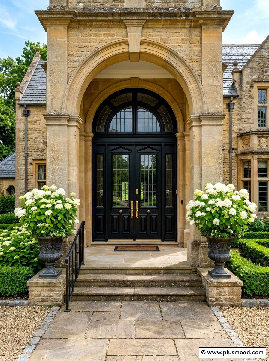 Double Black Front Doors - 25 summer black front door ideas