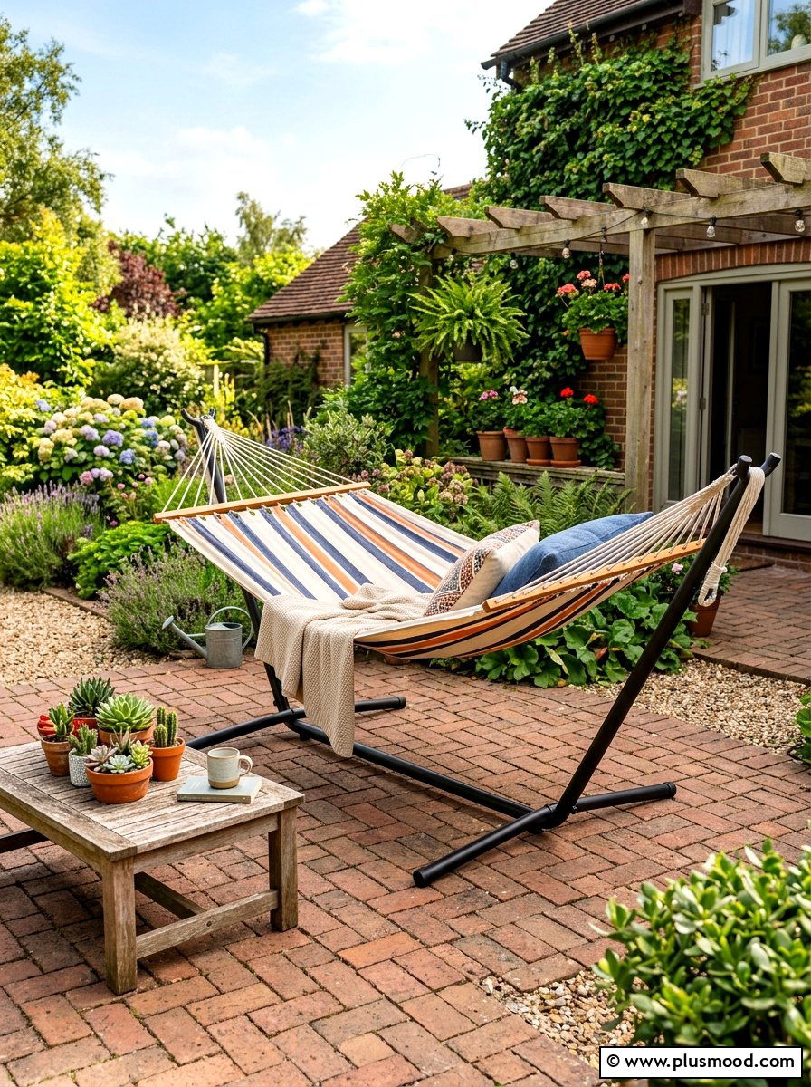 Double Hammock For Small Patio - 25 small backyard ideas with hammock