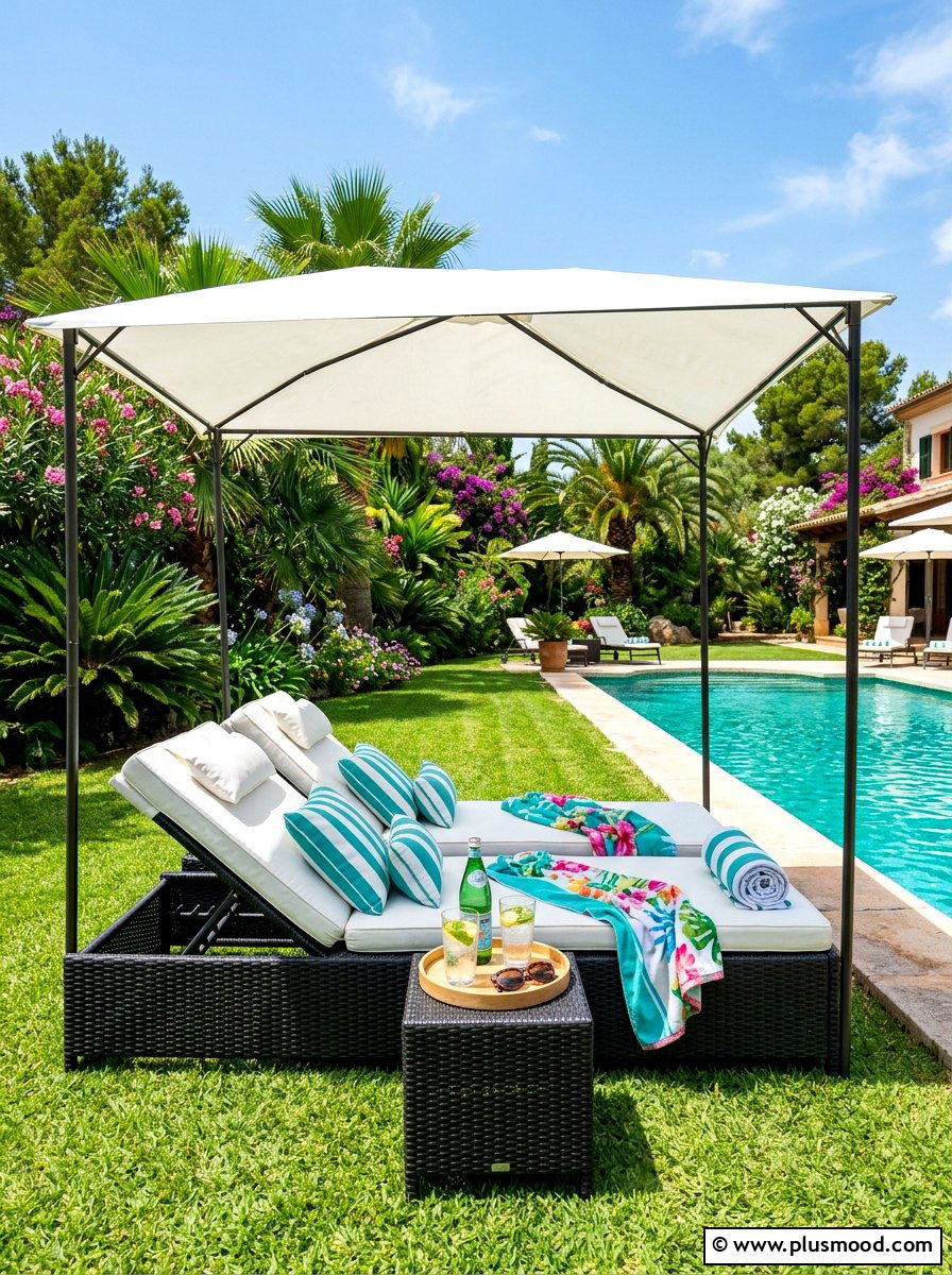 Double Sun Lounger - 25 summer poolside seating ideas