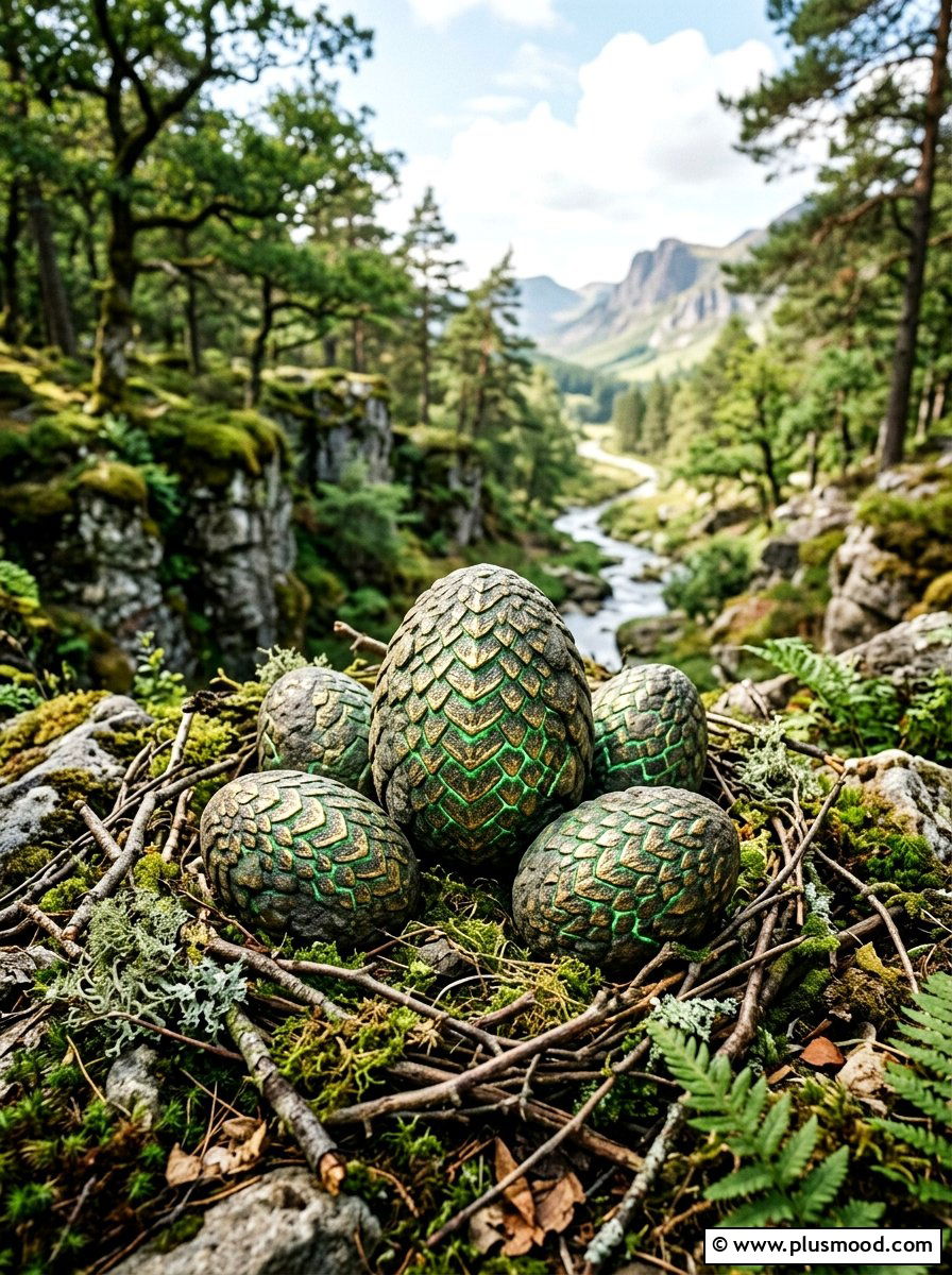 Dragon Egg Stone - 25 painted rock ideas with glow in the dark paint