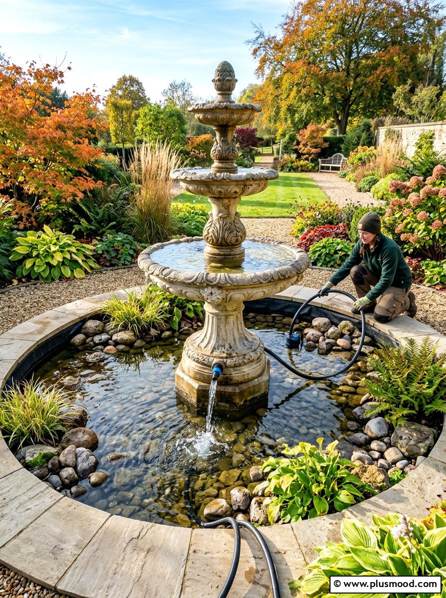 Draining Water Features - 25 end of summer garden cleanup ideas