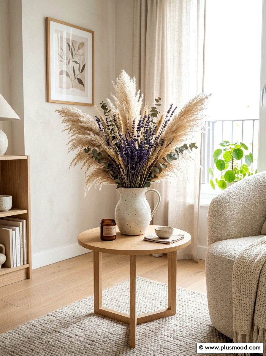 Dried Florals - 25 summer decor ideas for apartments