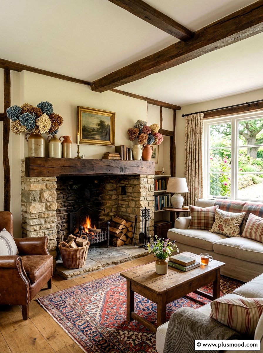Dried Hydrangea Cottage Decor - 25 late summer cottage decor ideas