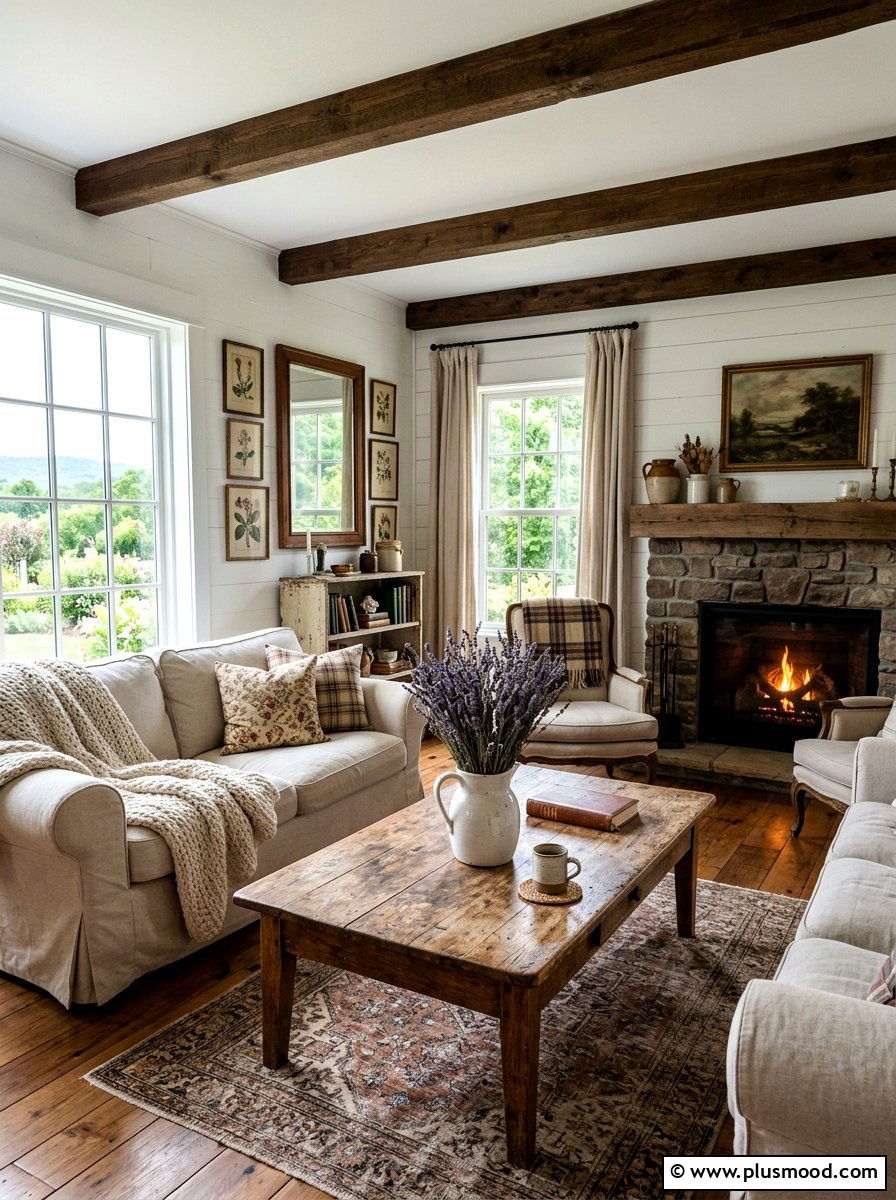 Dried Lavender Bunch - 25 summer coffee table decor ideas