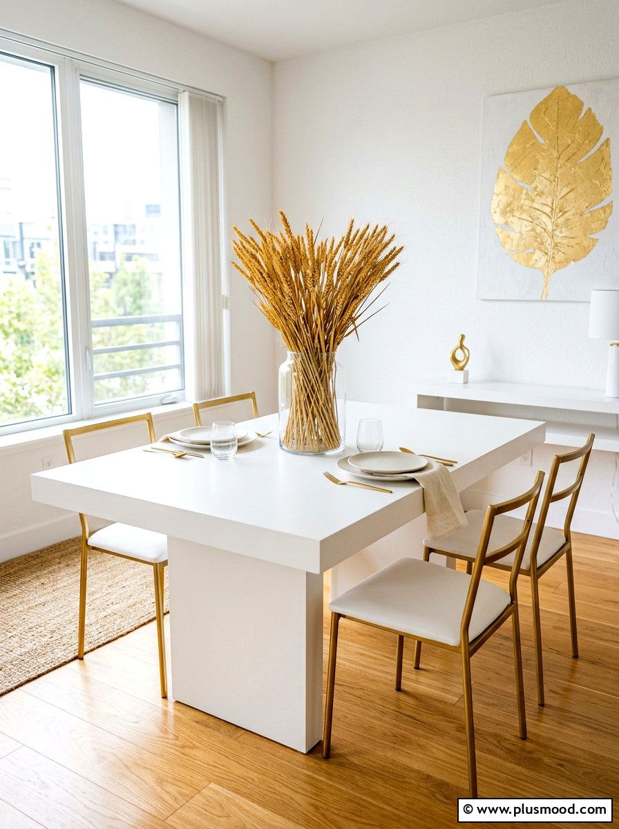 Dried Wheat Stalk Vase - 25 summer to fall centerpiece ideas