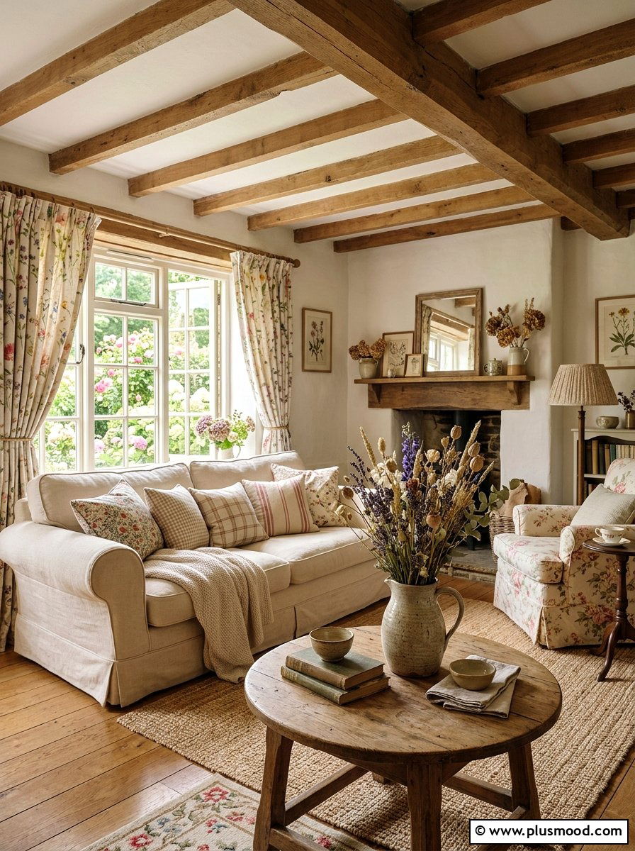 Dried Wildflower Bunch - 25 summer coffee table styling ideas for living room