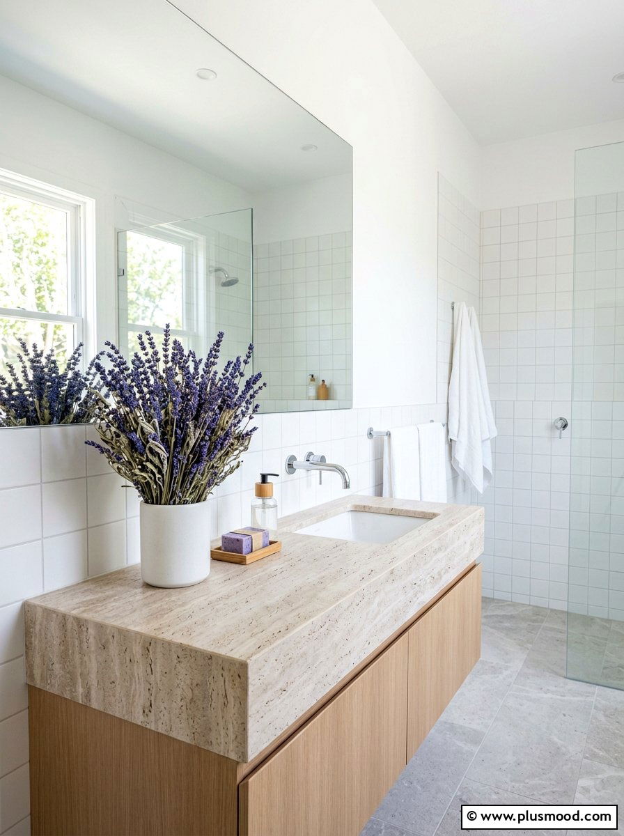 Dried lavender bouquet - 25 summer decor ideas without clutter